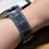 Custom Curved End Ultra Thin Alligator Leather Watch Strap For Jaeger Lecoultre Master(Multi-Color) (15)