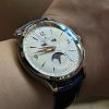 Custom Curved End Ultra Thin Alligator Leather Watch Strap For Jaeger Lecoultre Master(Multi-Color) (12)