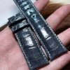 Custom Curved End Ultra Thin Alligator Leather Watch Strap For Jaeger Lecoultre Master(Multi-Color) (12)