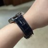 Custom Curved End Ultra Thin Alligator Leather Watch Strap For Jaeger Lecoultre Master(Multi-Color) (12)