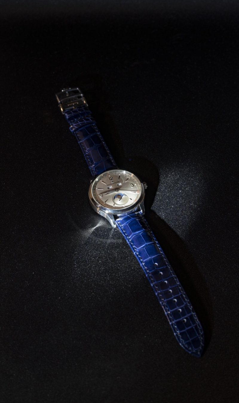 Custom Curved End Ultra Thin Alligator Leather Watch Strap For Jaeger Lecoultre Master(Multi-Color) (12)