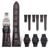 Custom Flat End Leather Nylon Watch Strap For Tudor Fastrider (3)