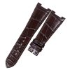 Handmade Crocodile Leather Watch Strap For Glashütte Original Vintage Seventies Big Date Chronograph (3) Handmade Crocodile Leather Watch Strap For Glashütte Original Vintage Seventies Big Date Chronograph