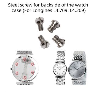 Replacement Stainless Steel Watch Case Screw Pins For Longines L4 La Grande Classique L4.209 709