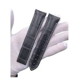 Aftermarket Alligator Best Leather Strap For Omega Speedmaster Professional 21mm 20mm Strap Dark Side of The Moon (5)