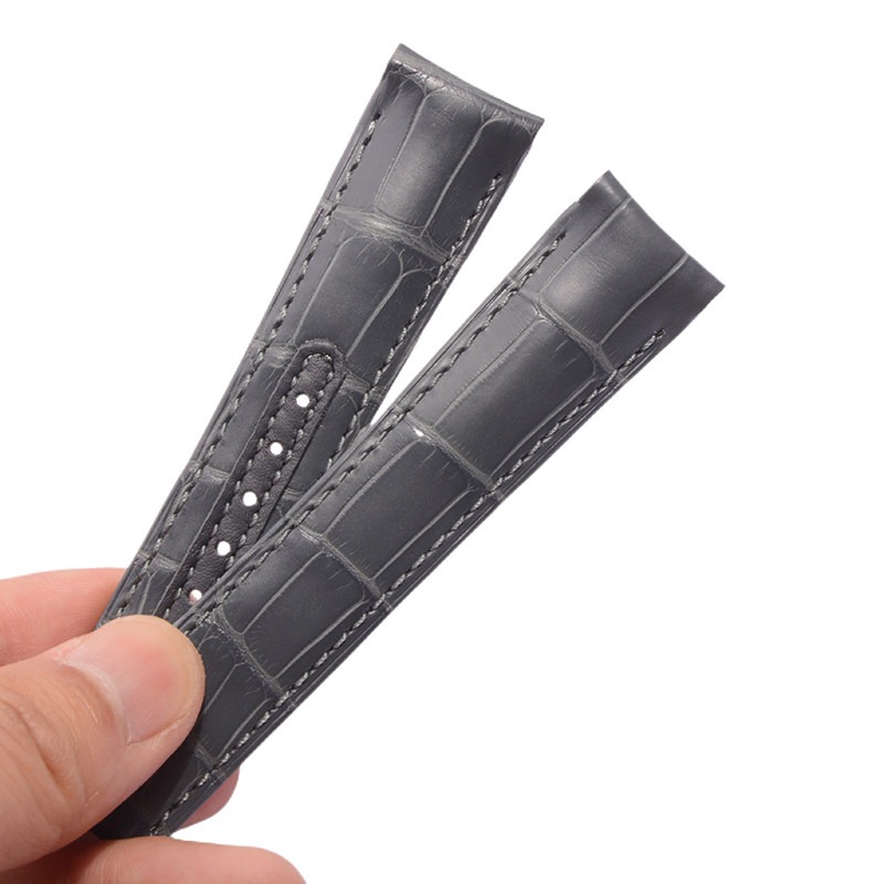 Aftermarket Alligator Best Leather Strap For Omega Speedmaster Professional 21mm 20mm Strap Dark Side of The Moon (5)