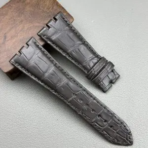 Aftermarket Blue Black Custom Watch Strap For Lange&Söhne Odysseus Strap Alligator Leather Strap 26mm (19)