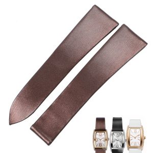 Aftermarket Custom High-End Elegant Replacement Satin Leather Watch Strap For Piaget LIMELIGHT Tonneau G0A41197 35090