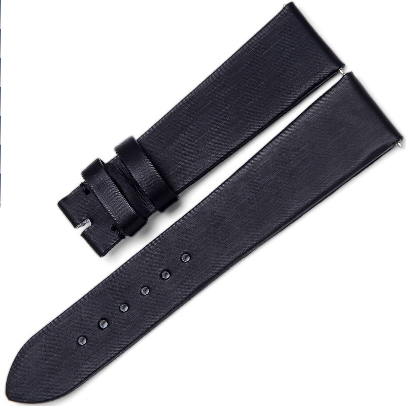Buy Aftermarket Custom Handmade Black Brown Satin Leather Strap For Frederique Constant Heart Beat FC-310