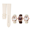 Buy Aftermarket Custom Handmade Black Brown Satin Leather Strap For Frederique Constant Heart Beat FC-310