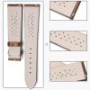 Buy Aftermarket Custom Handmade Black Brown Satin Leather Strap For Frederique Constant Heart Beat FC-310