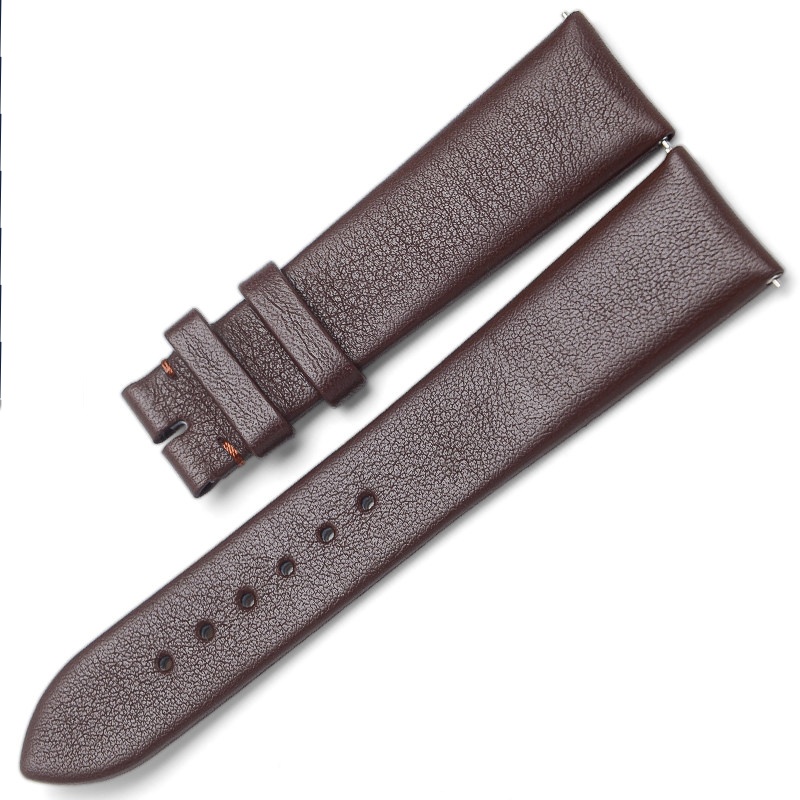 Buy Aftermarket Custom Handmade Black Brown Satin Leather Strap For Frederique Constant Heart Beat FC-310