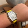 Handmade Yellow Leather Watch Band Fit For Franck Muller Cintrée Curvex, Casablanca, Color Dream Crazy Hour Diamond Watch (1) Handmade Yellow Leather Watch Band Fit For Franck Muller Cintrée Curvex, Casablanca, Color Dream Crazy Hour Diamond Watch (14)