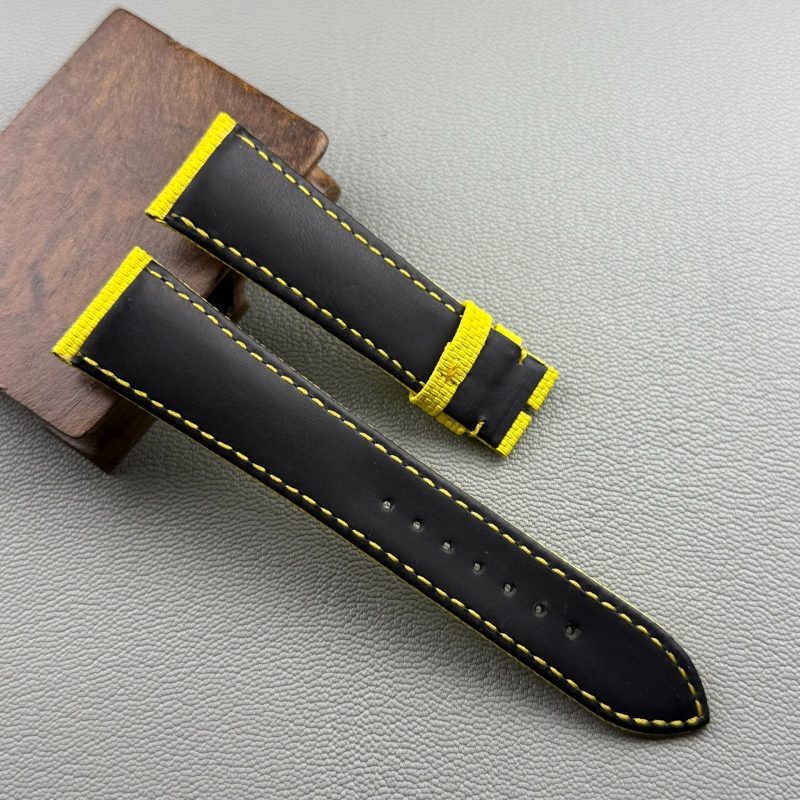Handmade Yellow Leather Watch Band Fit For Franck Muller Cintrée Curvex, Casablanca, Color Dream Crazy Hour Diamond Watch (10) Handmade Yellow Leather Watch Band Fit For Franck Muller Cintrée Curvex, Casablanca, Color Dream Crazy Hour Diamond Watch (14)