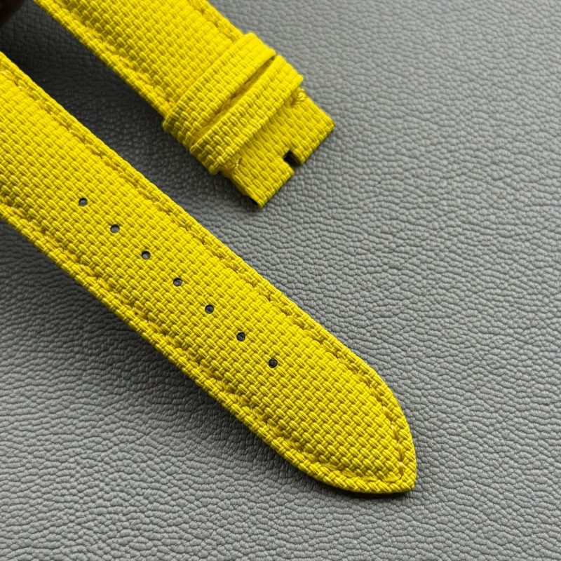 Handmade Yellow Leather Watch Band Fit For Franck Muller Cintrée Curvex, Casablanca, Color Dream Crazy Hour Diamond Watch (9) Handmade Yellow Leather Watch Band Fit For Franck Muller Cintrée Curvex, Casablanca, Color Dream Crazy Hour Diamond Watch (14)