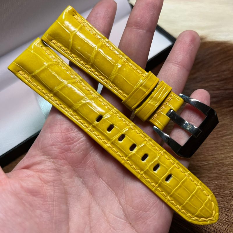 Replacement Alligator Strap For Sale – Crocodile Leather Watch Band For Panerai Watches 22mm 24mm 26mm (4) Replacement Alligator Strap For Sale – Crocodile Leather Watch Band For Panerai Watches 22mm 24mm 26mm (1)