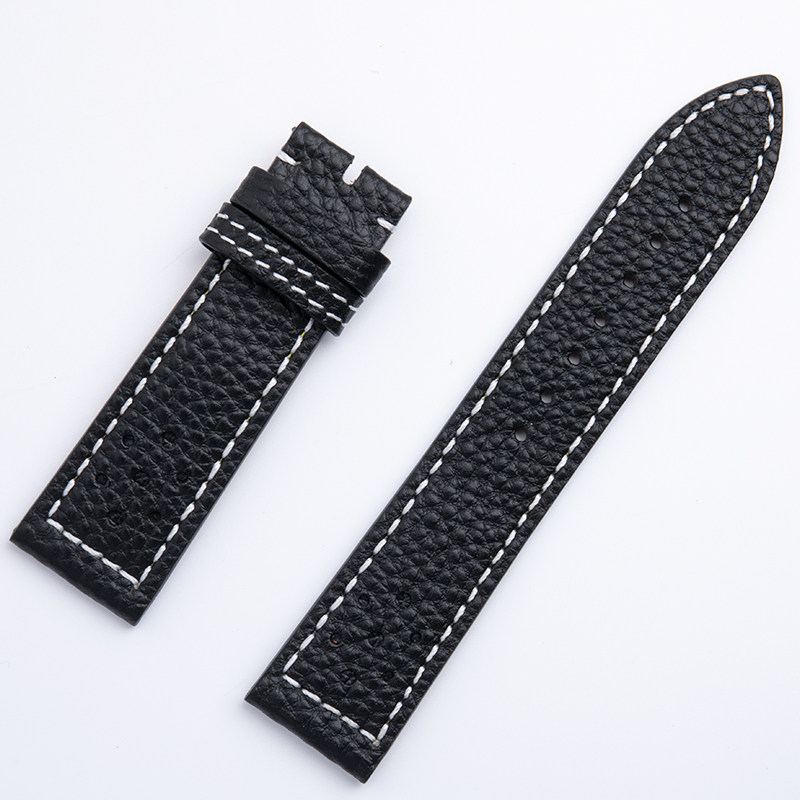 Replacement Black Blue Mens Watch Leather Strap For Breitling Top Time Ford Mustang Yellow Wolf Blackbird Ice Blue Navitimer Avenger (2) Replacement Black Blue Mens Watch Leather Strap For Breitling Top Time Ford Mustang Yellow Wolf Blackbird Ice Blue Navitimer Avenger