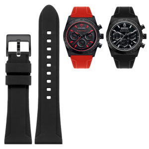 24mm Soft Rubber Strap For Tudor Fastrider M42000 42mm Black Shield (Multi Color) (2)