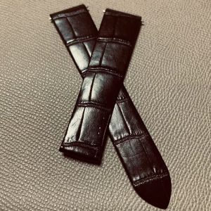 Custom Extra Thin Alligator Leather Strap For Old Cartier Santos-Dumont La Demoiselle