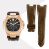 Custom Handmade Brown Suede Leather Strap For Patek Philippe Nautilus 5711 5712 Men’S And Ladies Watch (3) Custom Handmade Brown Suede Leather Strap For Patek Philippe Nautilus 5711 5712 Men’S And Ladies Watch (1)