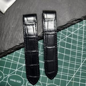 Handmade Alligator Leather Strap For Cartier Santos 100 Medium Large XL Leather Watch Band Replacement (2) Handmade Alligator Leather Strap For Cartier Santos 100 Medium Large XL Leather Watch Band Replacement (2)