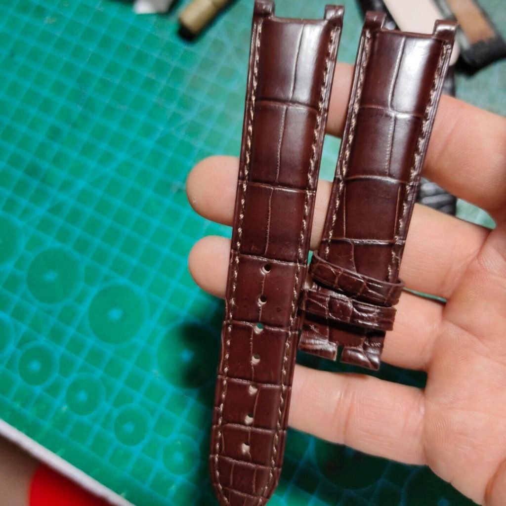 Shop Custom 100% Handmade Alligator Leather Watch Strap Replacement For Harry Winston Premier Women’S Diamond Watches