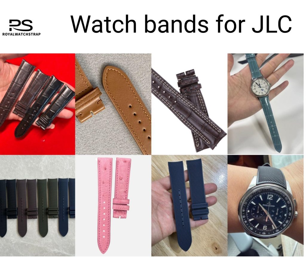 Flat End Custom Alligator Leather Watch Strap For Jaeger-Lecoultre JLC Master