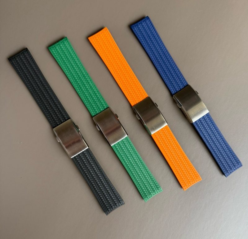 Buy New Premium CTS Cut To Size Rubber Watch Band for Mido Multifort TV Big Date 40mm M049526A Big Date With Canvas Pattern (3) Buy New Premium CTS Cut To Size Rubber Watch Band for Mido Multifort TV Big Date 40mm M049526A Big Date With Canvas Pattern (1)