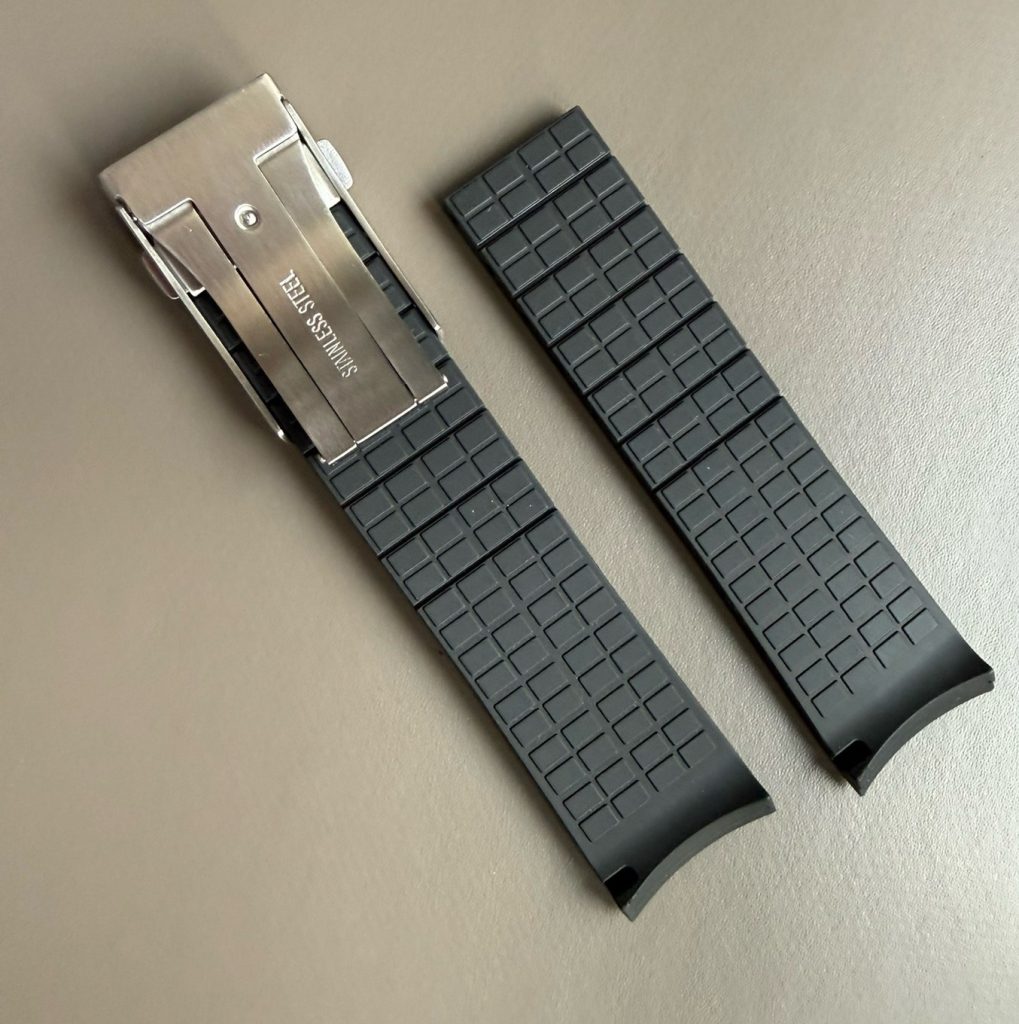 Buy New Premium CTS Cut To Size Rubber Watch Band for Mido Multifort TV Big Date 40mm M049526A Big Date With Canvas Pattern (1)