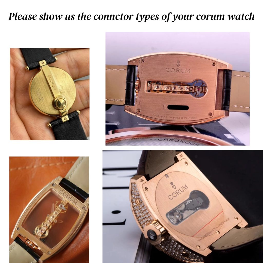 Custom Alligator Leather Watch Strap Fit For Corum (Multi Color)