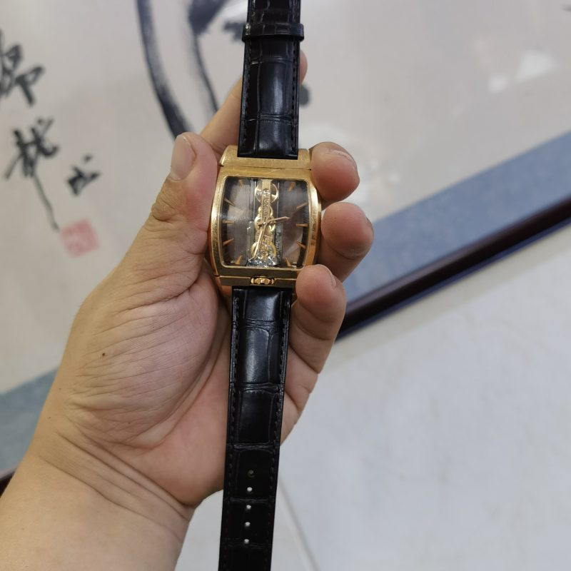 Custom Handmade Black Brown Best Genuine Alligator Watch Band For Corum Admirals Cup Golden Bridge For Sale At Low Price (2)
