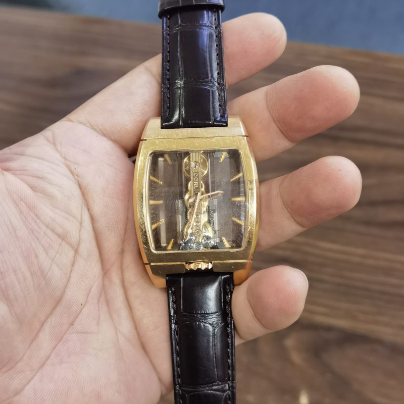 Custom Handmade Black Brown Best Genuine Alligator Watch Band For Corum Admirals Cup Golden Bridge For Sale At Low Price (2)