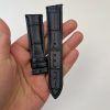 Custom Handmade Brown Black Alligator Leather Strap For Baume Mercier Clifton 10069210518 (4) Custom Handmade Brown Black Alligator Leather Strap For Baume Mercier Clifton 100692/10518