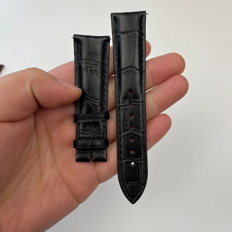 Custom Handmade Brown Black Alligator Leather Strap For Baume Mercier Clifton 10069210518 (5) Custom Handmade Brown Black Alligator Leather Strap For Baume Mercier Clifton 10069210518 (5)