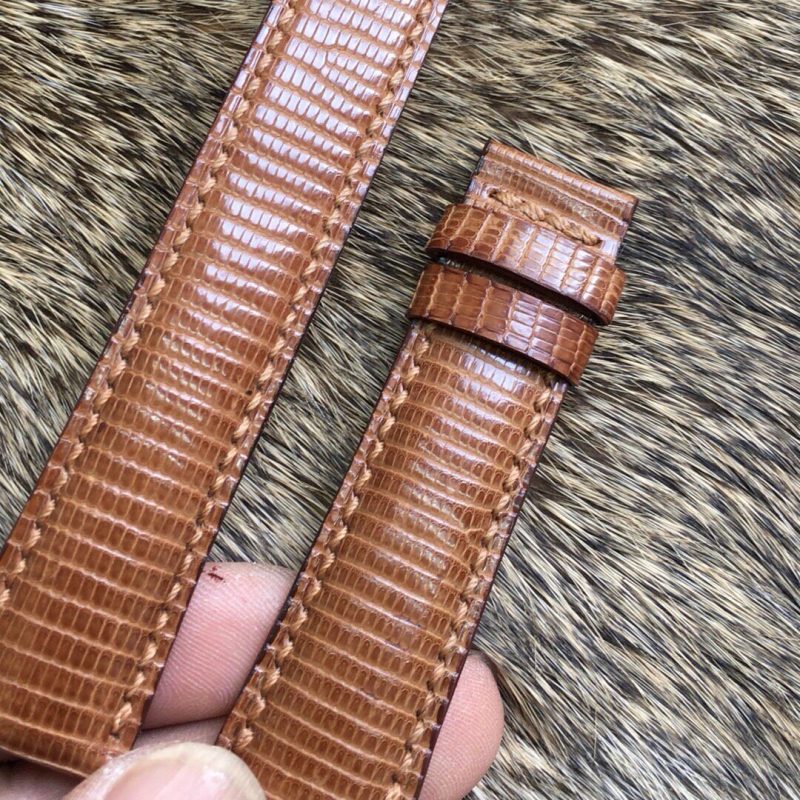 Custom Lizard Leather Replacement Watch Band For Cartier Tank Solo Americaine Tank Francaise Tank Ronde Strap For Sale Online