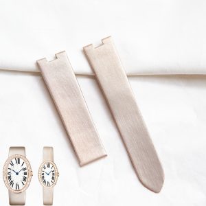 Custom Single-Folded Satin Watch Strap For Cartier Baignoire (Multi-Color) (2) Custom Single-Folded Satin Watch Strap For Cartier Baignoire (Multi-Color)