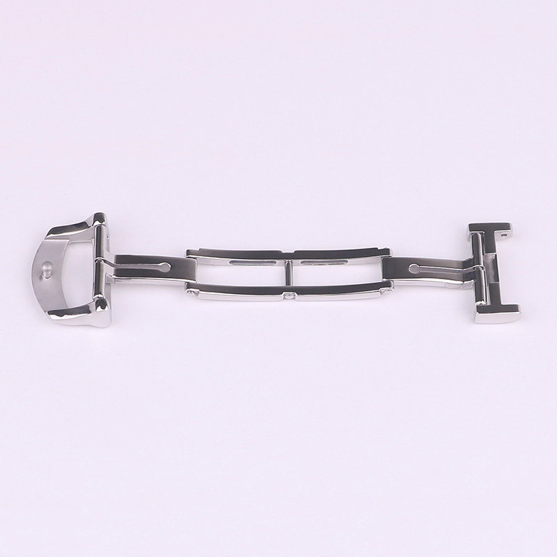 Generic Stainless Steel Folding Clasp 14mm 16mm Aftermarket Premium Sliver Plated Deployment Buckle Clasp For IWC Da Vinci (7)