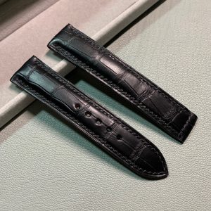 Handmade Leather Strap For BlancpainPlatinum Classic 6260 Leader Leman2885F (For Folding Clasp)