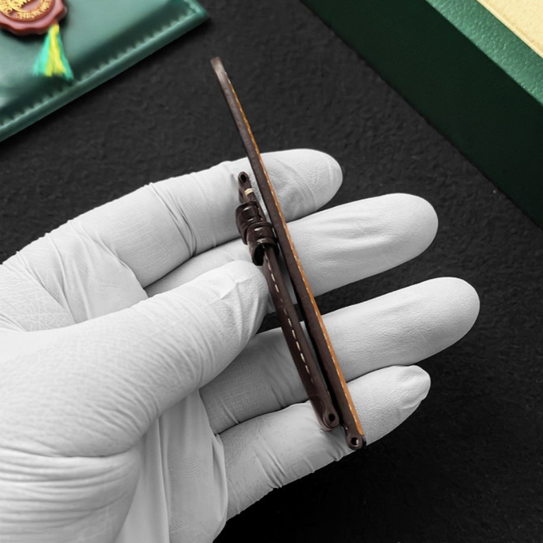 Handmade Red Brown Black Alligator For Longines Evidenza Watch Leather Strap Replacement At Best Price L2.142 L2 (1)