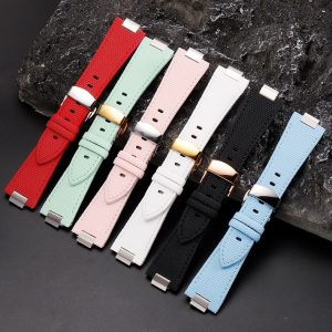 Quick Release Custom Handmade PVC Rubber Strap For Tissot PRX