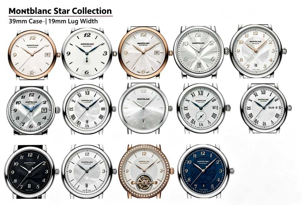 lug size guide for Montblanc Star