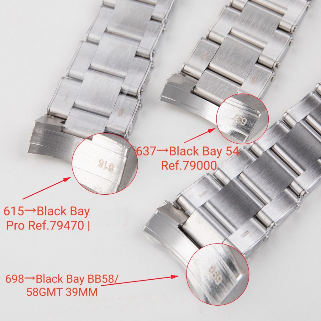 20mm Replacement Metal Bracelet for Tudor Black Bay 54 58 1958 GMT Pro OEM Style with FIT Clasp  