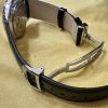 In Stock Black Brown Replacement Custom Curved Calfskin Leather Watch Strap For Jaeger Lecoultre Master For Sale (1) In Stock Black Brown Replacement Custom Curved Calfskin Leather Watch Strap For Jaeger Lecoultre Master For Sale (2)