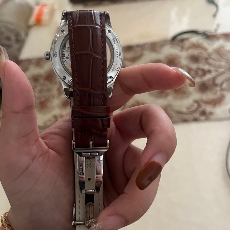 In Stock Black Brown Replacement Custom Curved Calfskin Leather Watch Strap For Jaeger Lecoultre Master For Sale (5) In Stock Black Brown Replacement Custom Curved Calfskin Leather Watch Strap For Jaeger Lecoultre Master For Sale (2)