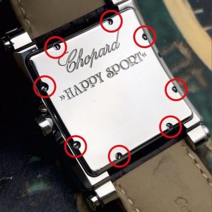 Watch Case Back Screw For Chopard Happy Sport Square AutomaticQuartz Watch 8447