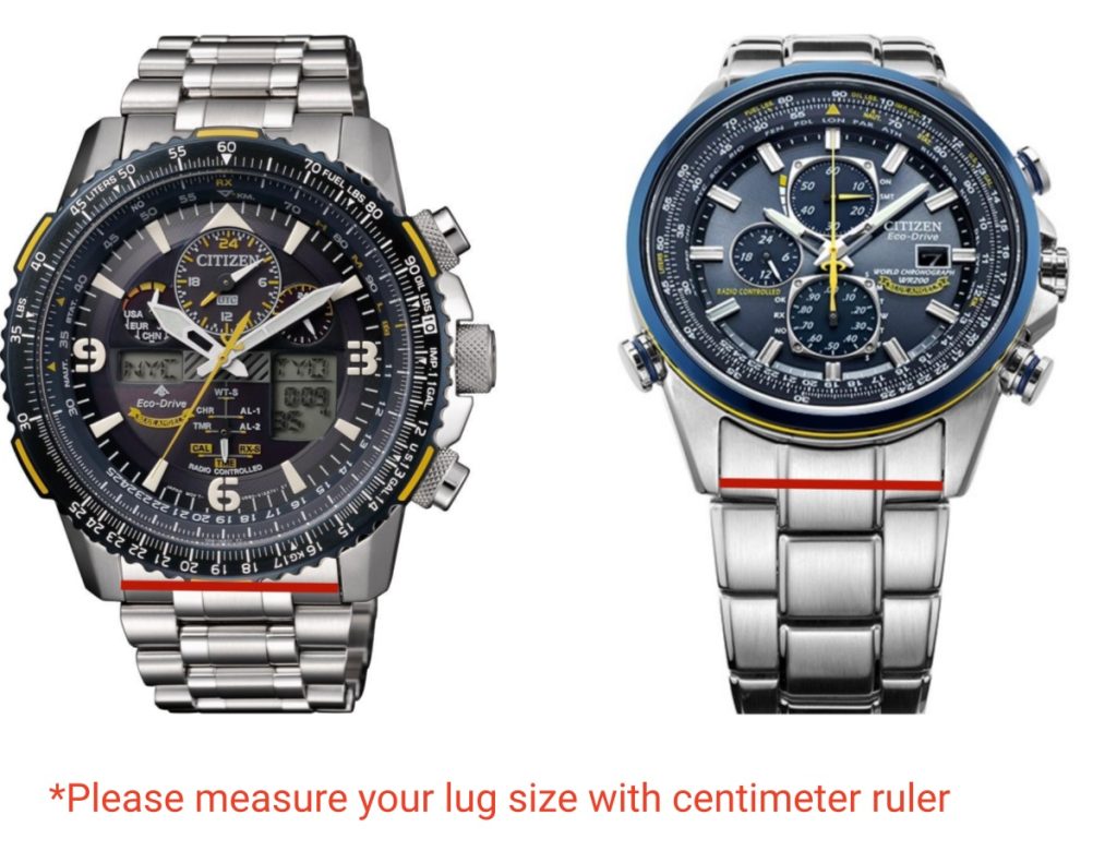 how to measure citizen lug size 22mm 23mm