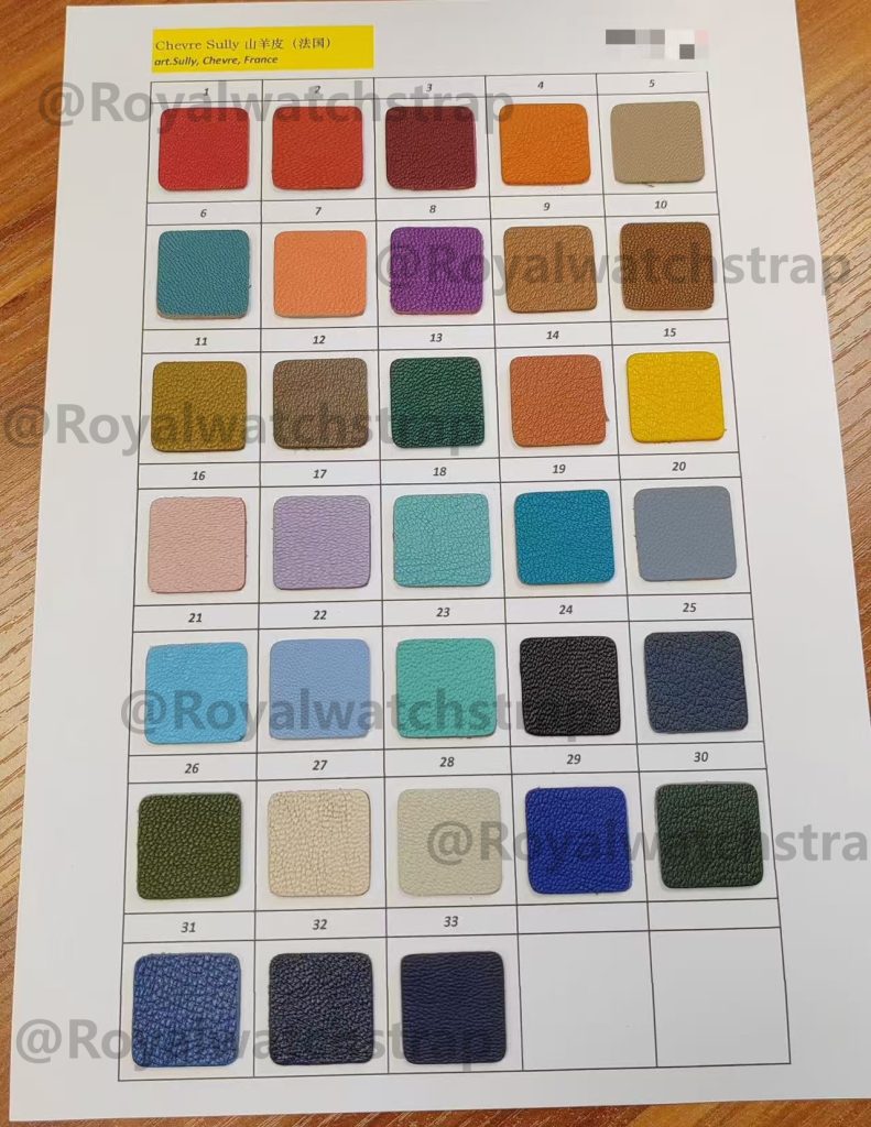 Chevre watch strap color chart (2) from royalwatchstrap