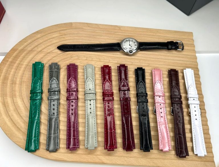 Different Color Alligator Leather Strap Sample from royalwatchstrap