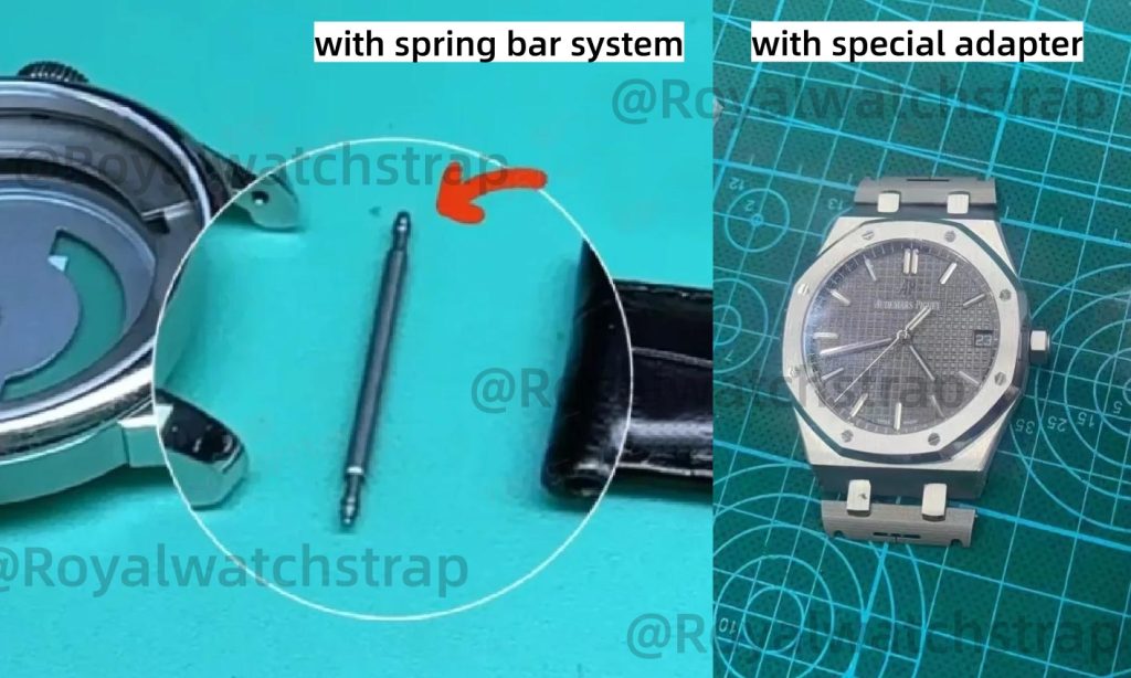 difference between watch strap with spring bar system and with adpater
