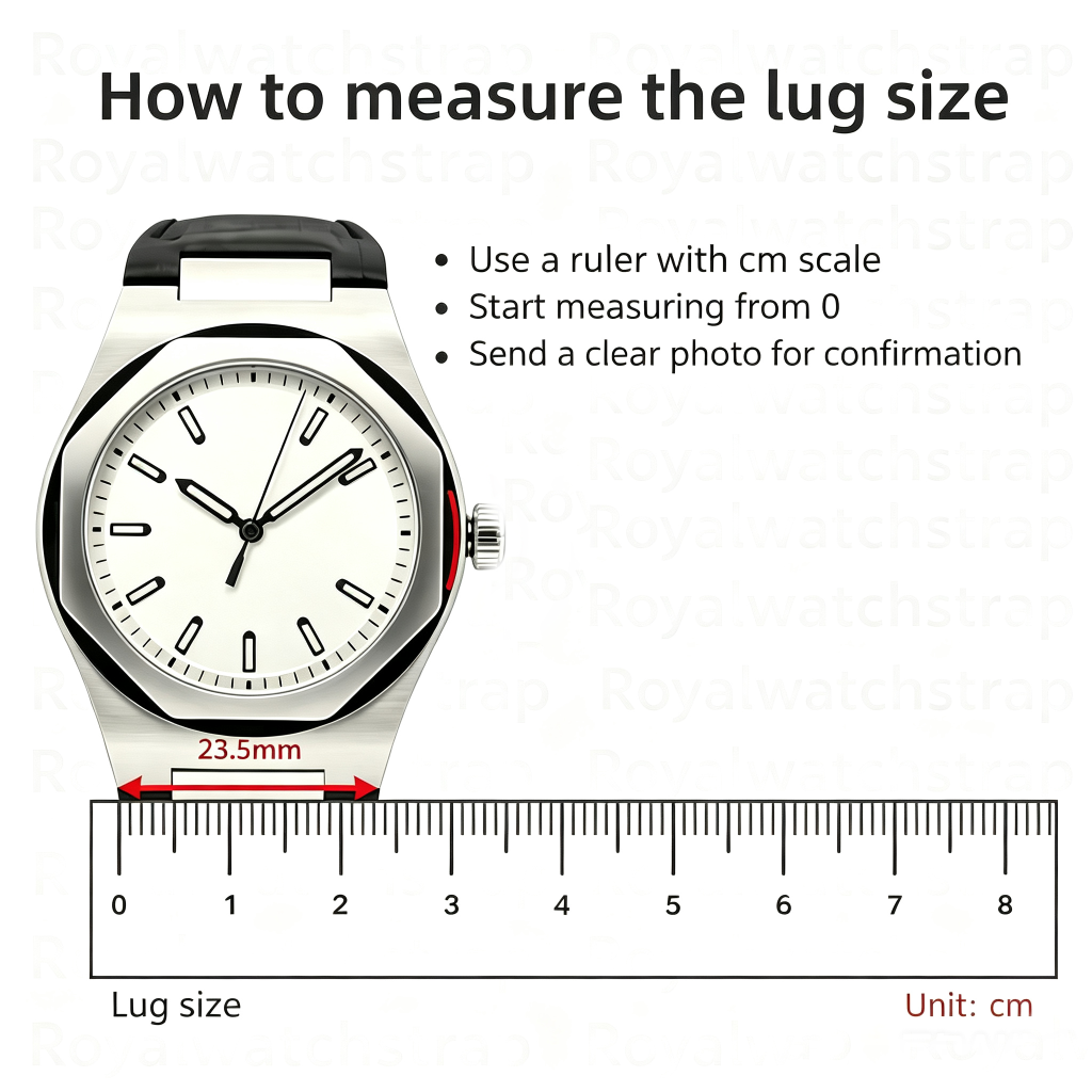 how to measure lug size for Girard Perregaux Laureato